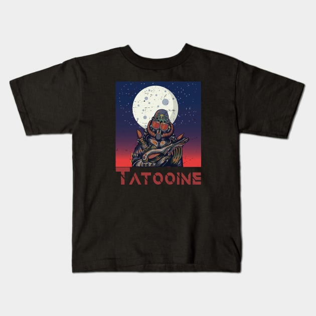 Visit Tatooine, Vintage, Retro, travel agent, movie, tatooine Kids T-Shirt by wiixyou